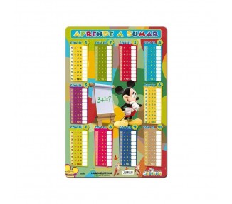 Lamina Educativa Aprende a Sumar Mickey Disney español