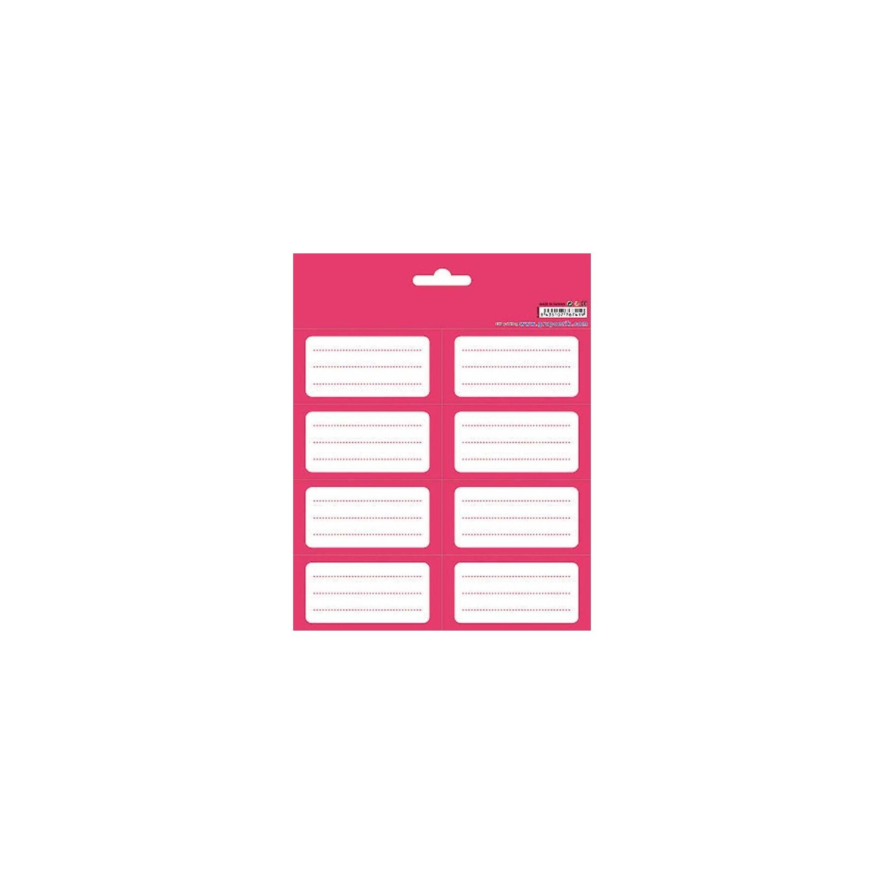 Etiquetas adhesivas rosas