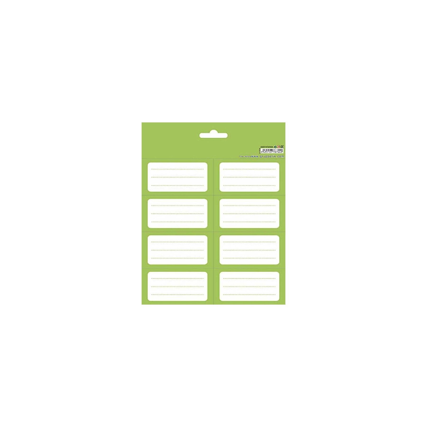 Etiquetas adhesivas verdes