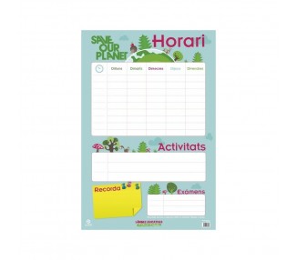 Lamina Educativa Horario Escolar catalan