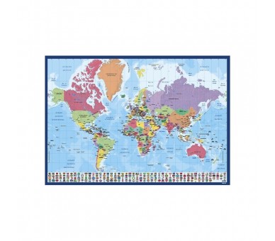 Vade tapete escritorio Mapa Mundo Portugues