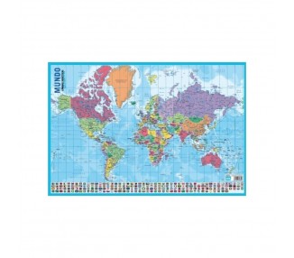 Lamina Educativa Mapa del Mundo portugues
