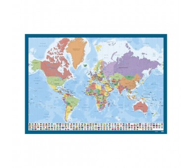 Vade tapete escritorio Mapa Mundo Frances