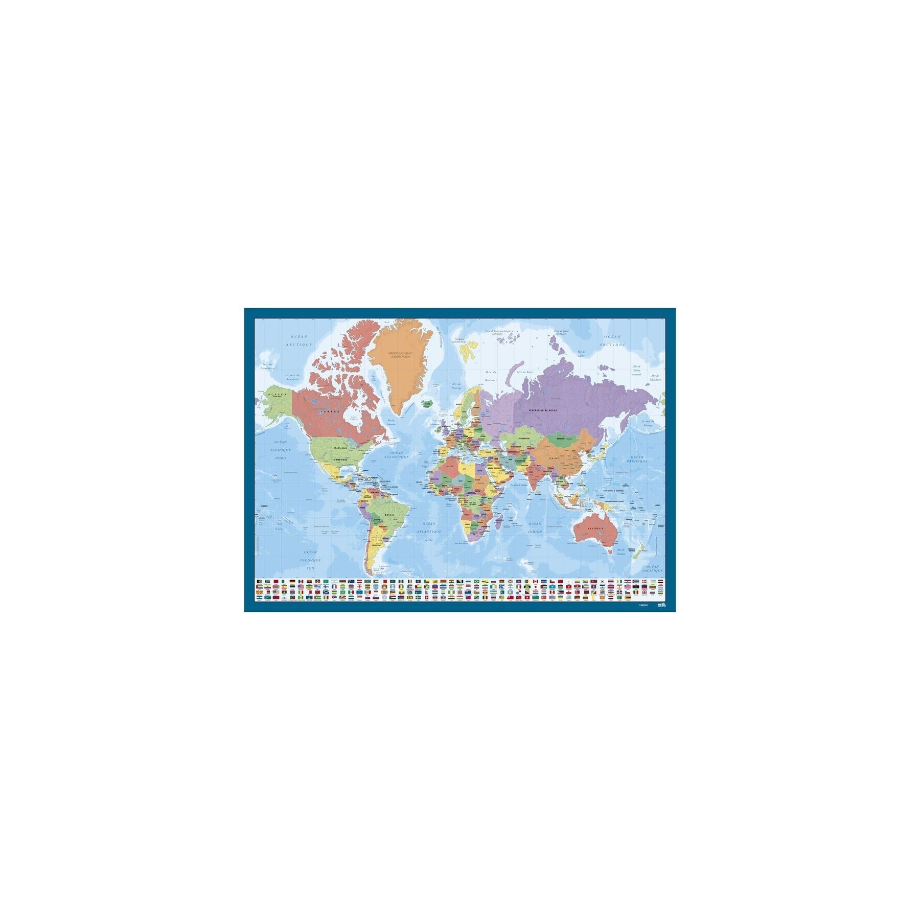 Vade tapete escritorio Mapa Mundo Frances