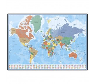 Vade tapete escritorio Mapa Mundo español