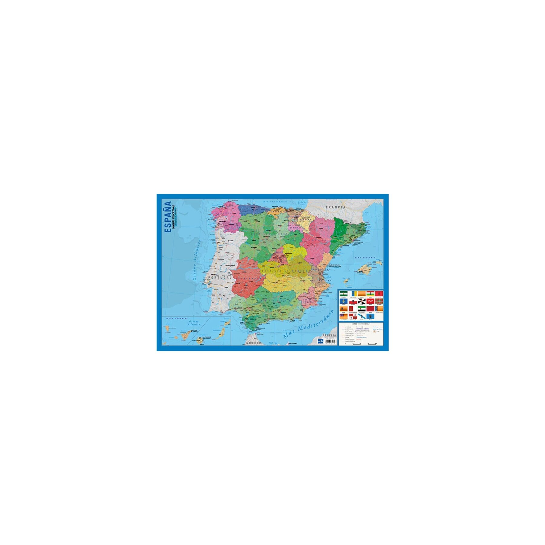Lamina Educativa Mapa de España español