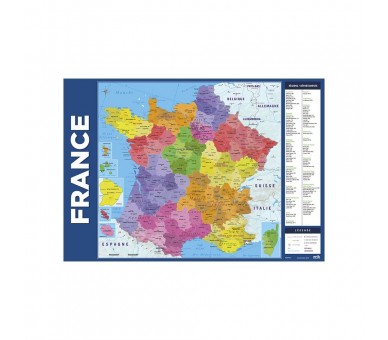 Vade tapete escritorio Mapa Francia Frances