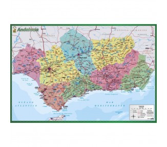 Lamina Educativa Mapa de Andalucia español