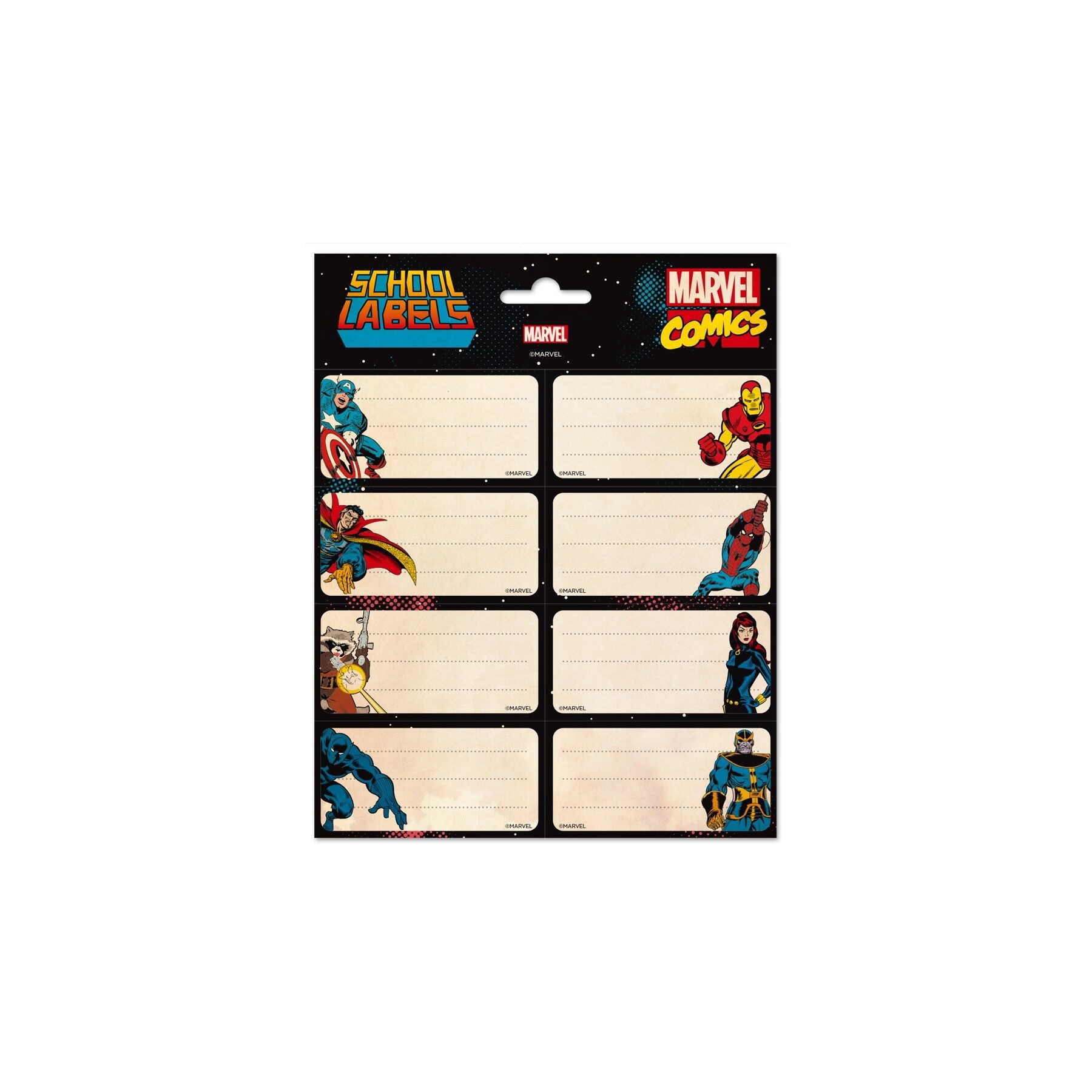 Etiquetas adhesivas Los Vengadores Avengers Marvel