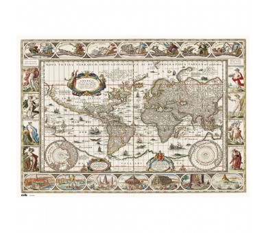 Vade tapete escritorio Mapa del Mundo Antiguo