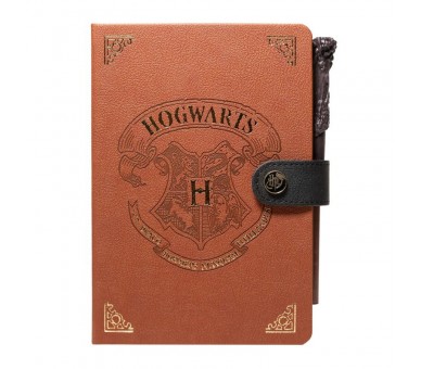 Cuaderno A5 premium + boligrafo varita Hogwarts Harry Potter