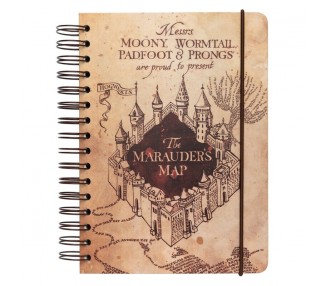 Cuaderno A5 Mapa del Merodeador Harry Potter