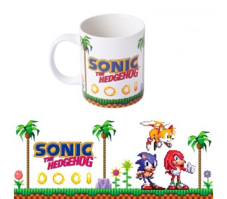 Taza Retro Pixel Sonic The Hedgehog 350ml