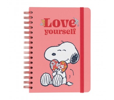 Cuaderno A5 Love Yourself Snoopy