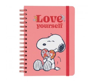 Cuaderno A5 Love Yourself Snoopy