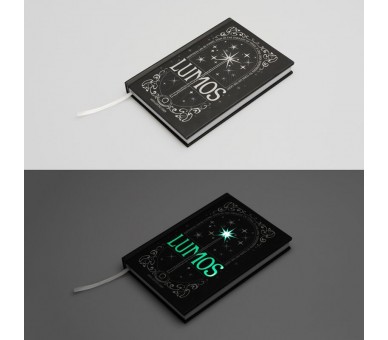Cuaderno A5 premium led + boligrafo Lumos Harry Potter