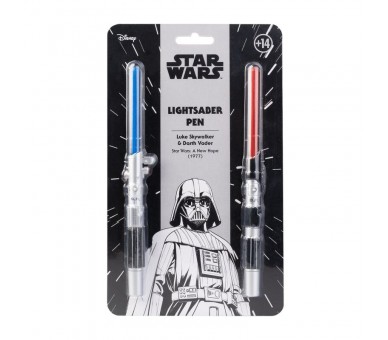 Set 2 boligrafos Sable Laser Star Wars luz