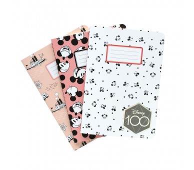 Set 3 cuadernos A6 100 Anniversary Mickey Disney