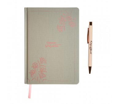 Set Cuaderno A5 + Boligrafo Raquel Beck