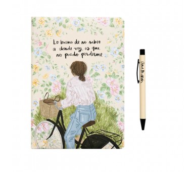 Set Cuaderno A5 + Boligrafo Ana Marin
