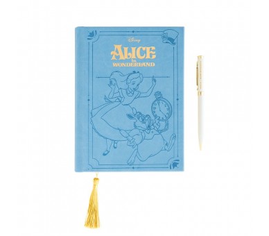 Set Cuaderno A5 + Boligrafo Alicia en el Pais de las Maravillas Disney