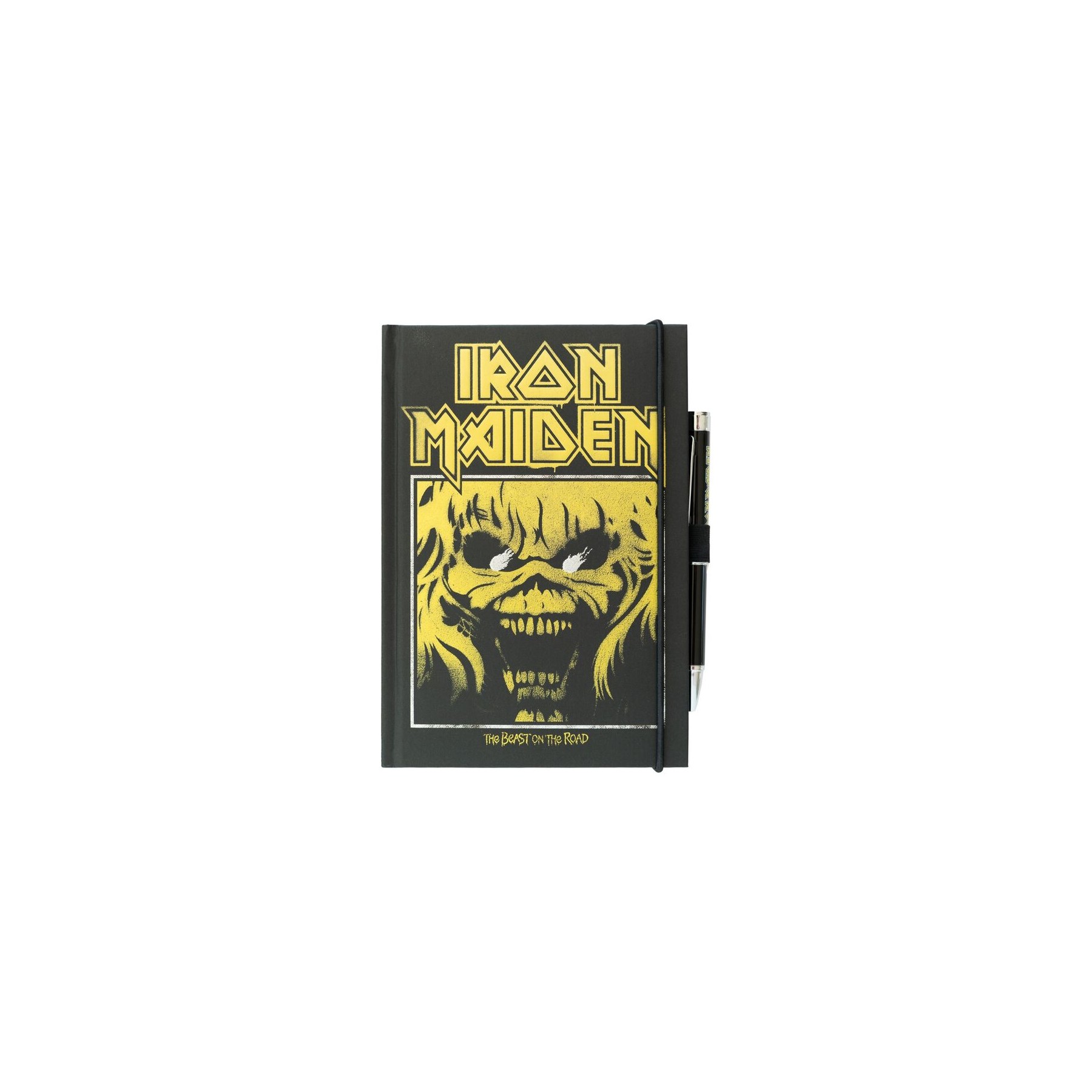 Cuaderno A5 premium + boligrafo proyector Iron Maiden