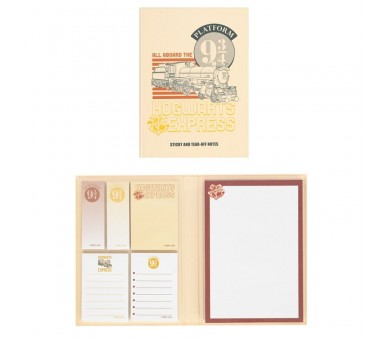 Cuaderno notas adhesivas Plataforma 9 3/4 Harry Potter