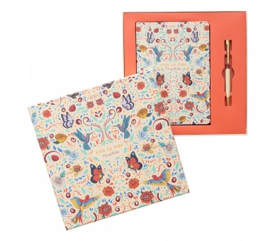 Set Cuaderno A5 + Boligrafo Frida Kahlo