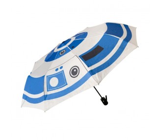 Paraguas plegable automatico R2D2 Star Wars