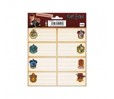 Etiquetas adhesivas Escudos Harry Potter