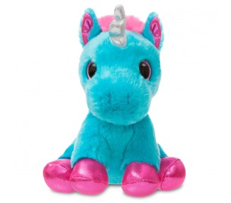 Peluche Unicornio turquesa soft 18cm