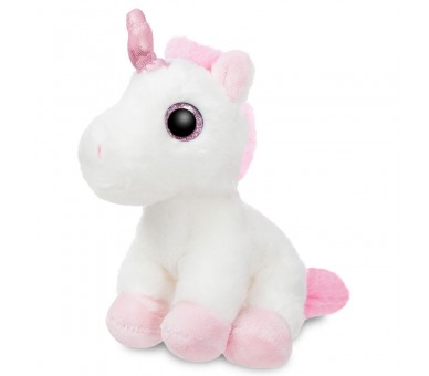 Peluche Unicornio blanco soft 18cm