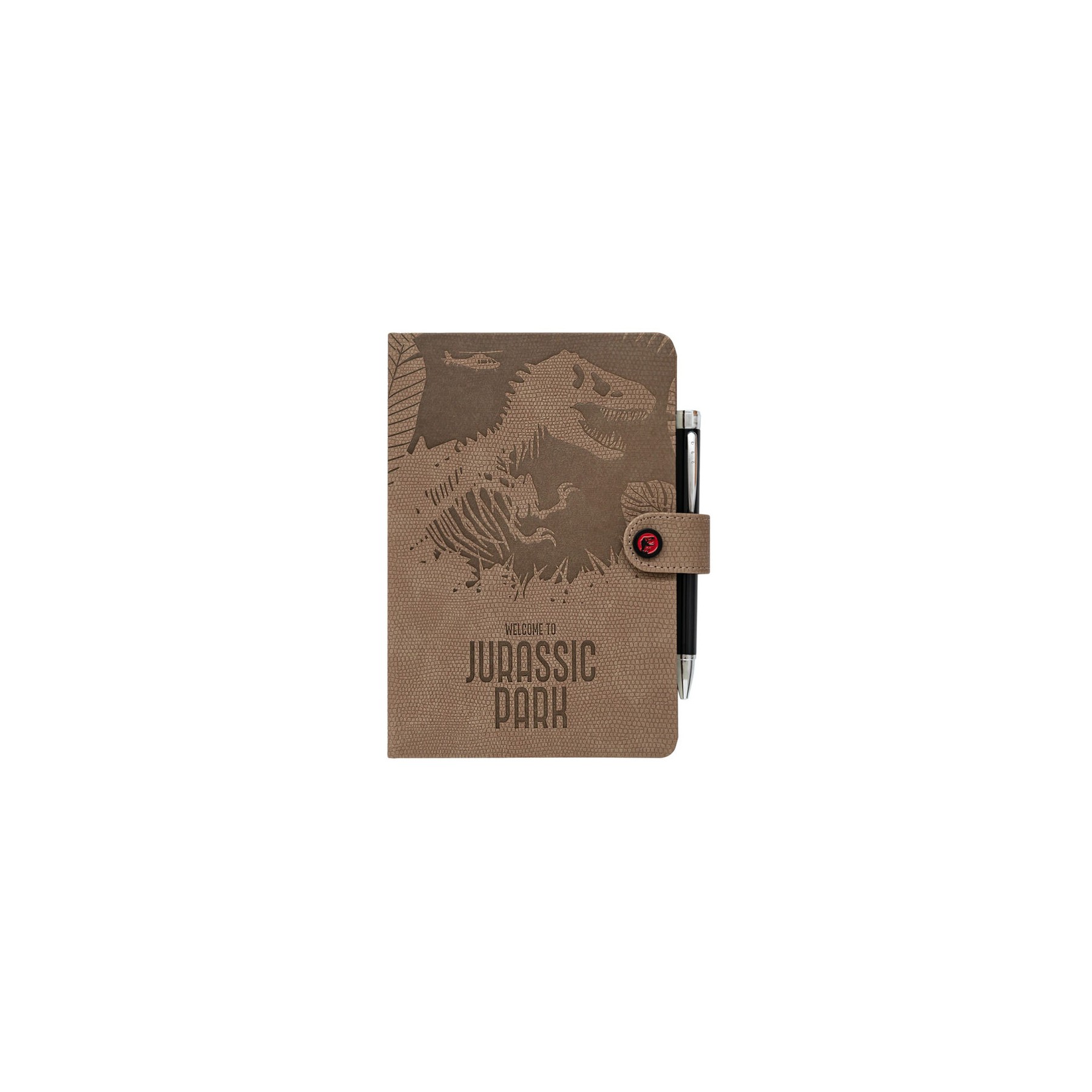 Cuaderno A5 premium + boligrafo proyector Jurassic Park