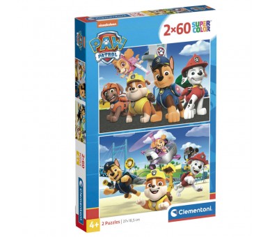Puzzle Patrulla Canina Paw Patrol 2x60pzs