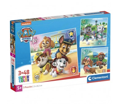 Puzzle Patrulla Canina Paw Patrol 3x48pzs
