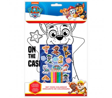 Set Colorear +  pegatinas Patrulla Canina Paw Patrol