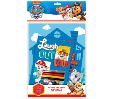 Set Colorear +  cuaderno Patrulla Canina Paw Patrol