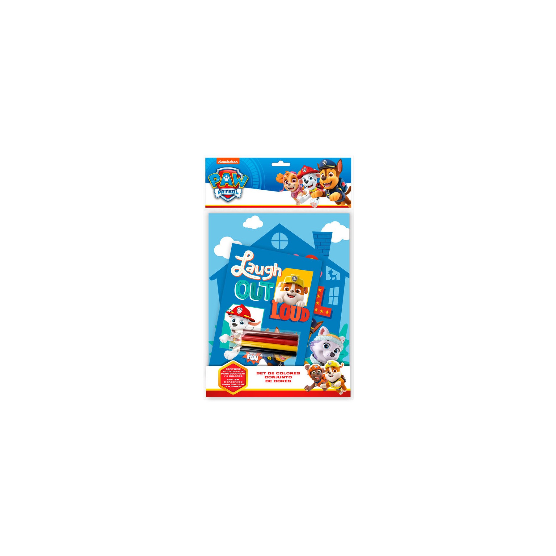 Set Colorear +  cuaderno Patrulla Canina Paw Patrol