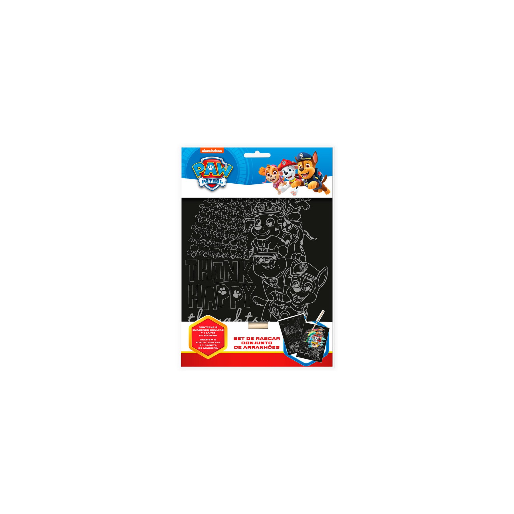 Set papeleria Scratch Art Patrulla Canina Paw Patrol