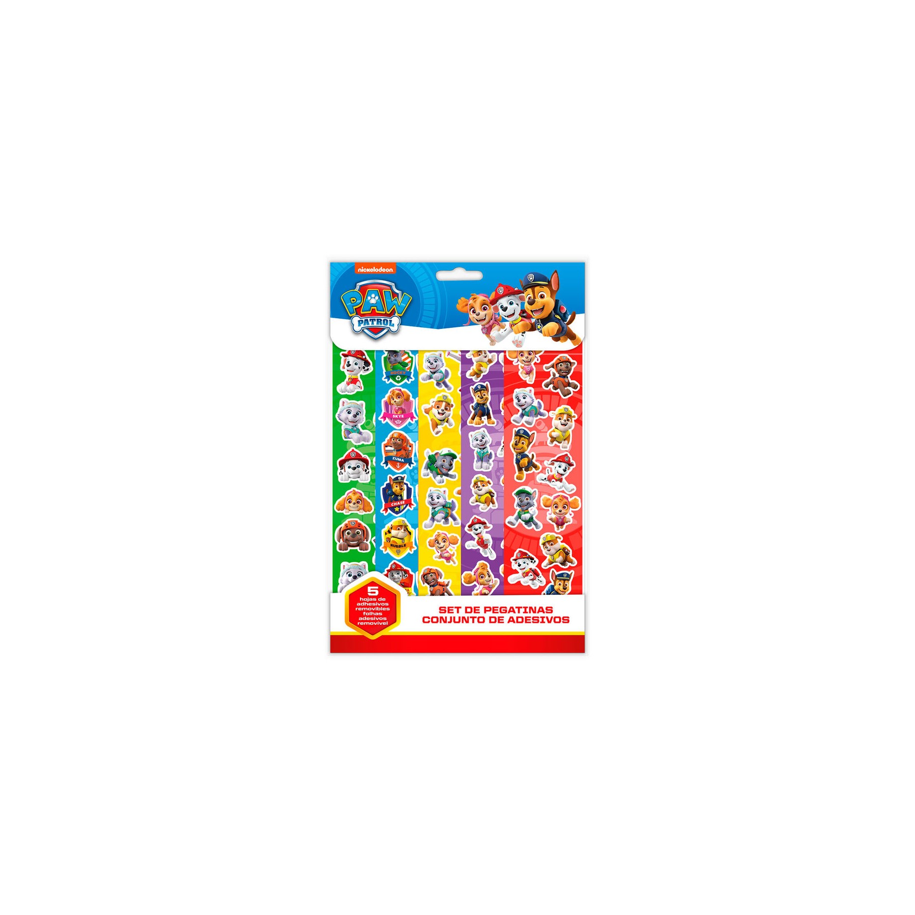 Set pegatinas + cuaderno Patrulla Canina Paw Patrol
