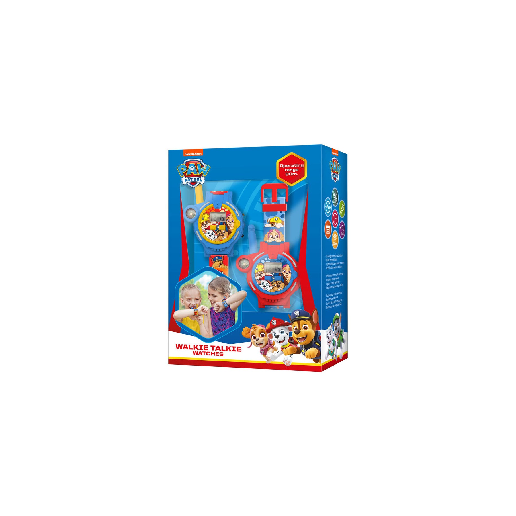Reloj walkie talkie 2 en 1 Patrulla Canina Paw Patrol
