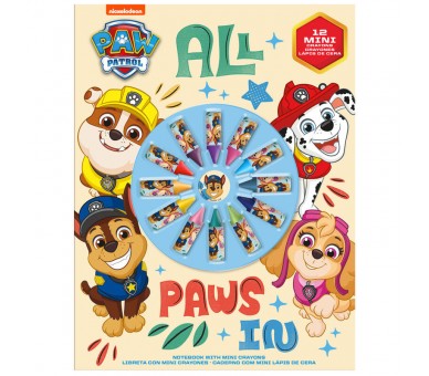 Cuaderno + pegatinas Patrulla Canina