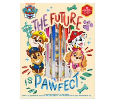 Set papeleria cuaderno + boligrafos de gel Patrulla Canina Paw Patrol