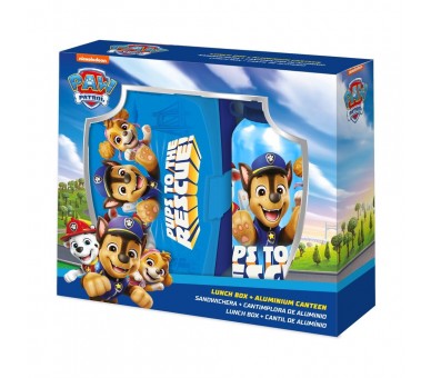 Cantimplora aluminio + sandwichera Patrulla Canina Paw Patrol 500ml