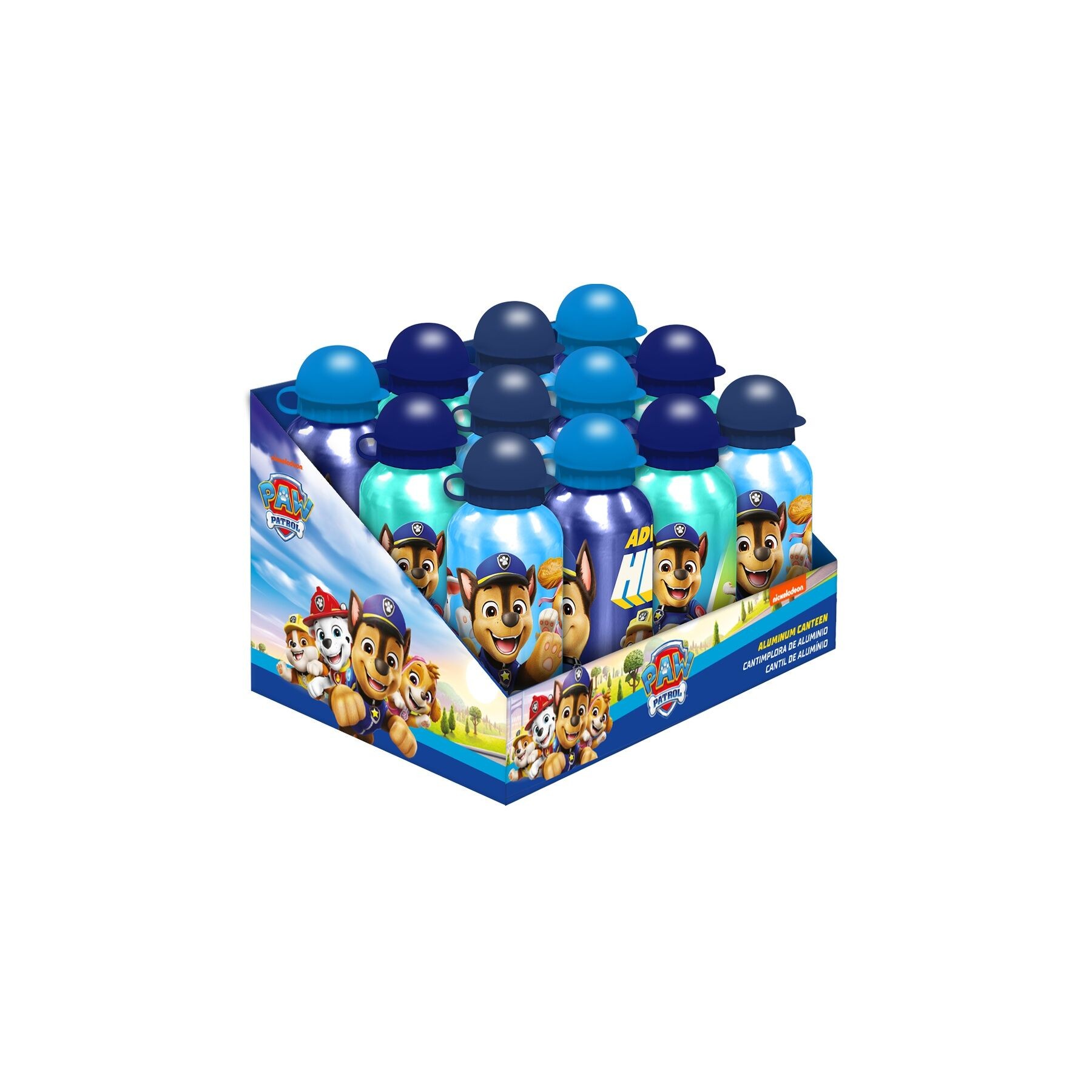 Cantimplora aluminio Patrulla Canina Paw Patrol 500ml surtido