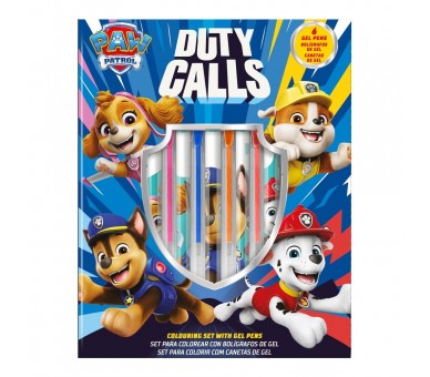 Cuaderno actividades + 6 boligrafos de gel Patrulla Canina Paw Patrol