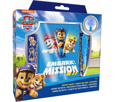 Diario + Boligrafo magico Patrulla Canina Paw Patrol
