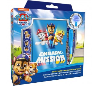 Diario + Boligrafo magico Patrulla Canina Paw Patrol
