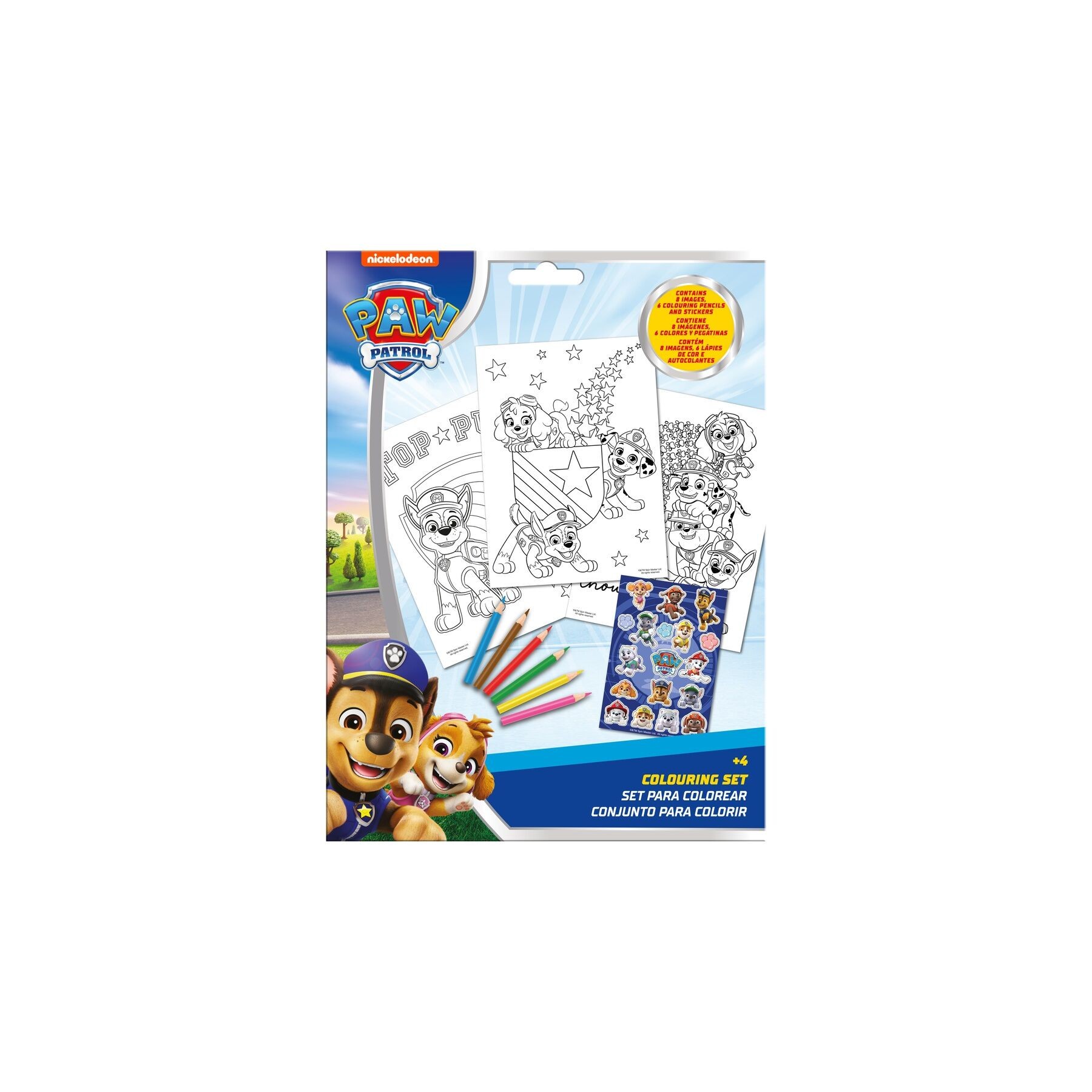 Set Colorear pegatinas Patrulla Canina Paw Patrol