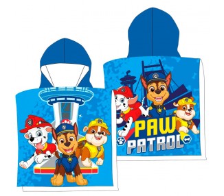 Poncho toalla Patrulla Canina Paw Patrol algodon